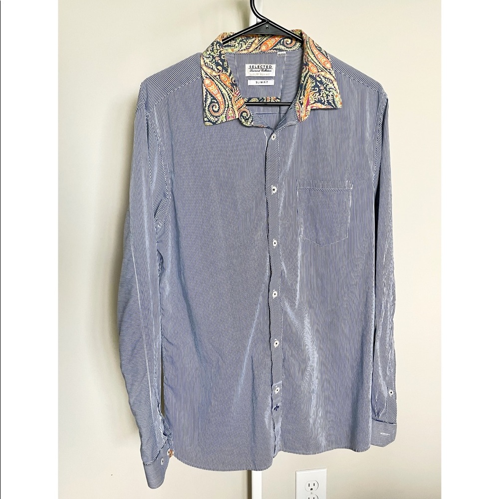 Selected Strip Print Shirt XL